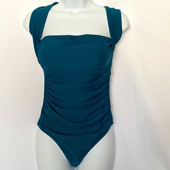 One Piece Royal Blue Bathing Suit - Picture 1 of 10